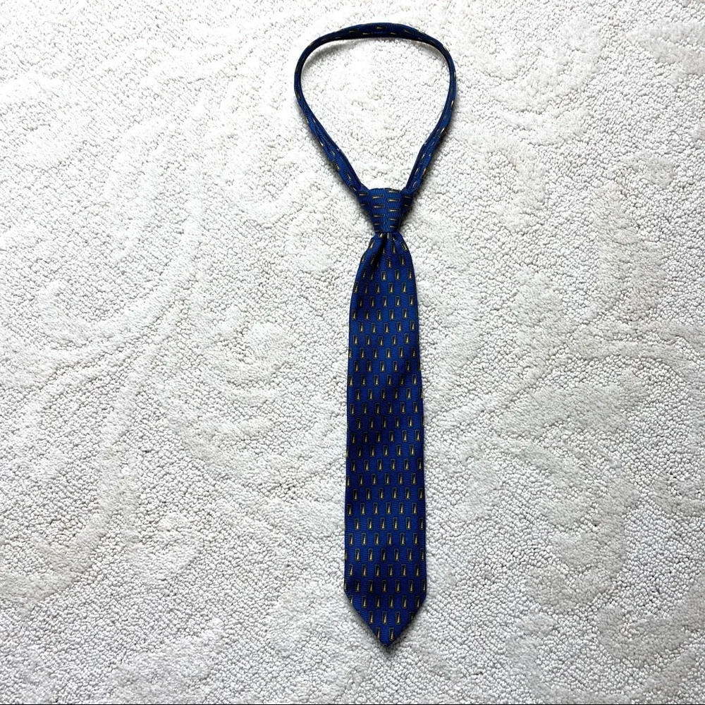 IMP ORIGINALS Zipper Tie 100% Silk